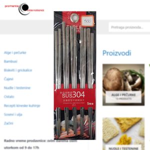 Štapići za jelo – dugotrajni, napravljeni od nerđajućeg čelika